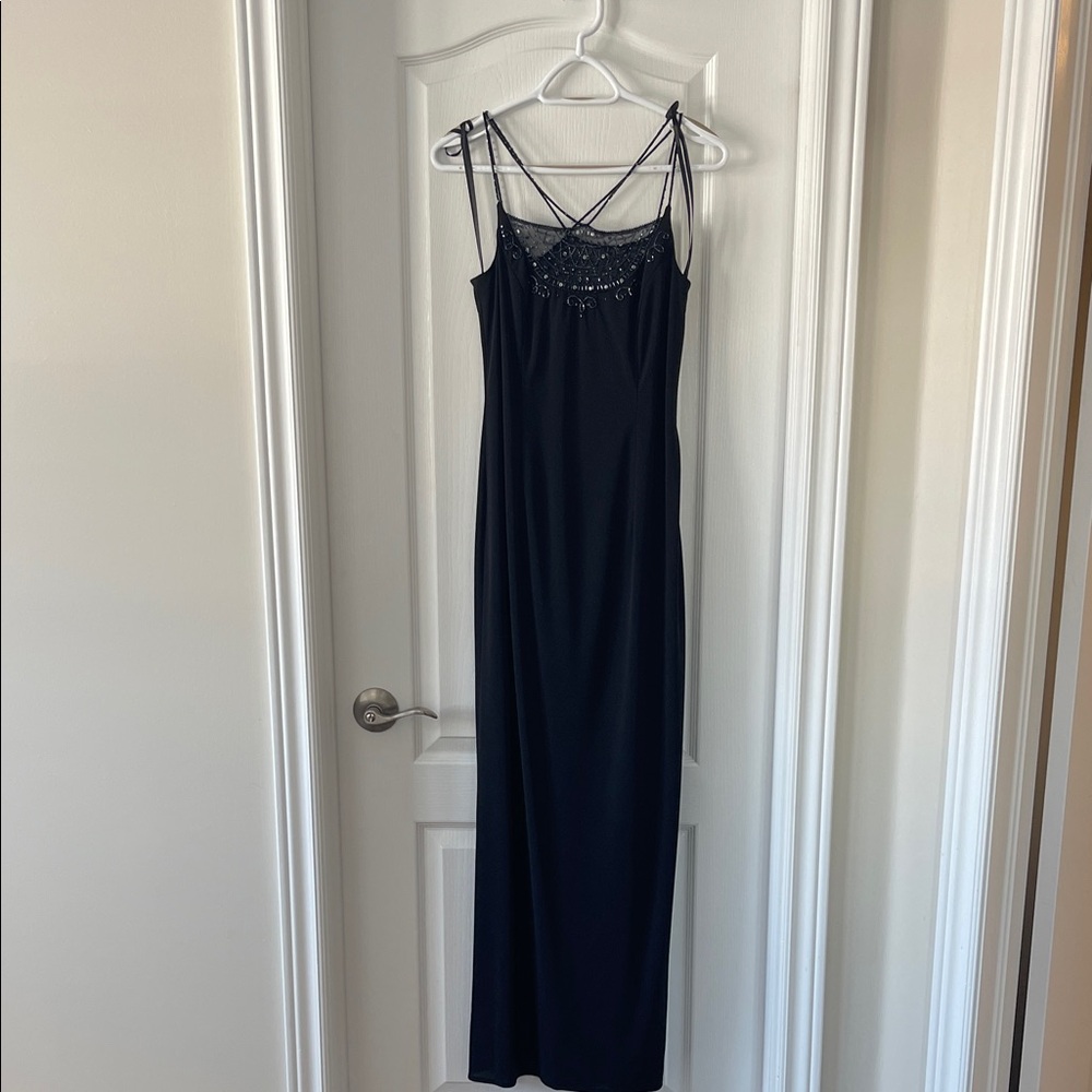 MELANIE LYNE Elegant Black Evening Dress